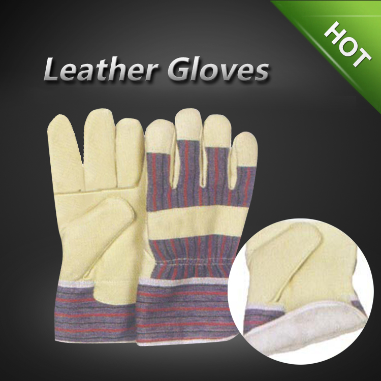 88PASA-BOA Pig grain leather gloves with boa lining
