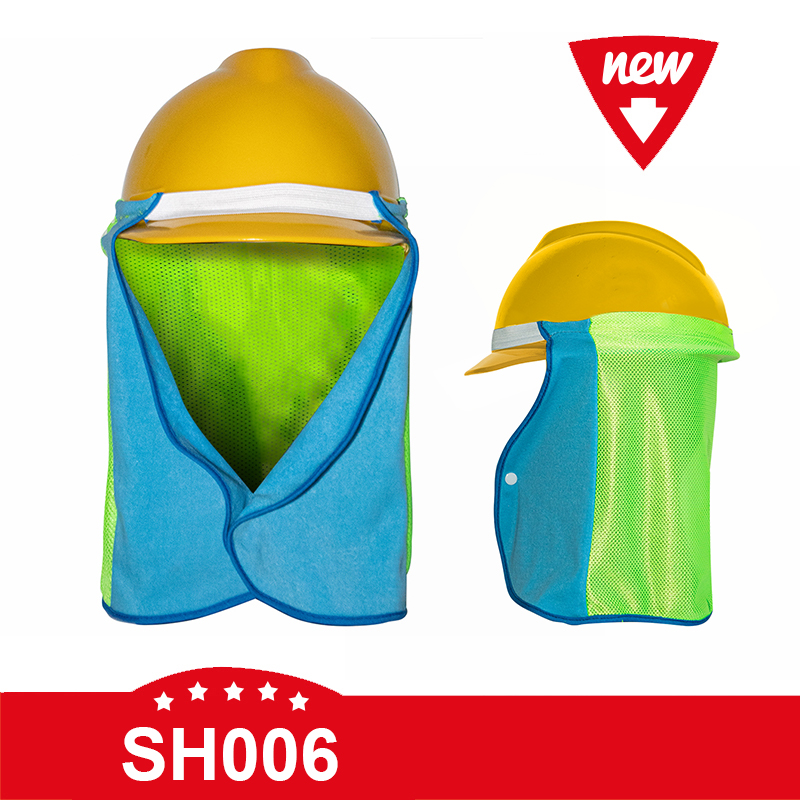 New UPF Sun Protection Cotton Neck & Head Shield - Construction Sun Hat