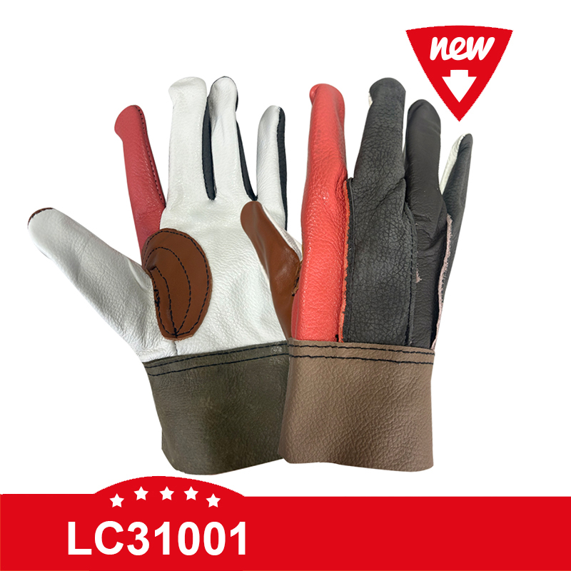 Heavy duty multiple colors welding gloves for contruction