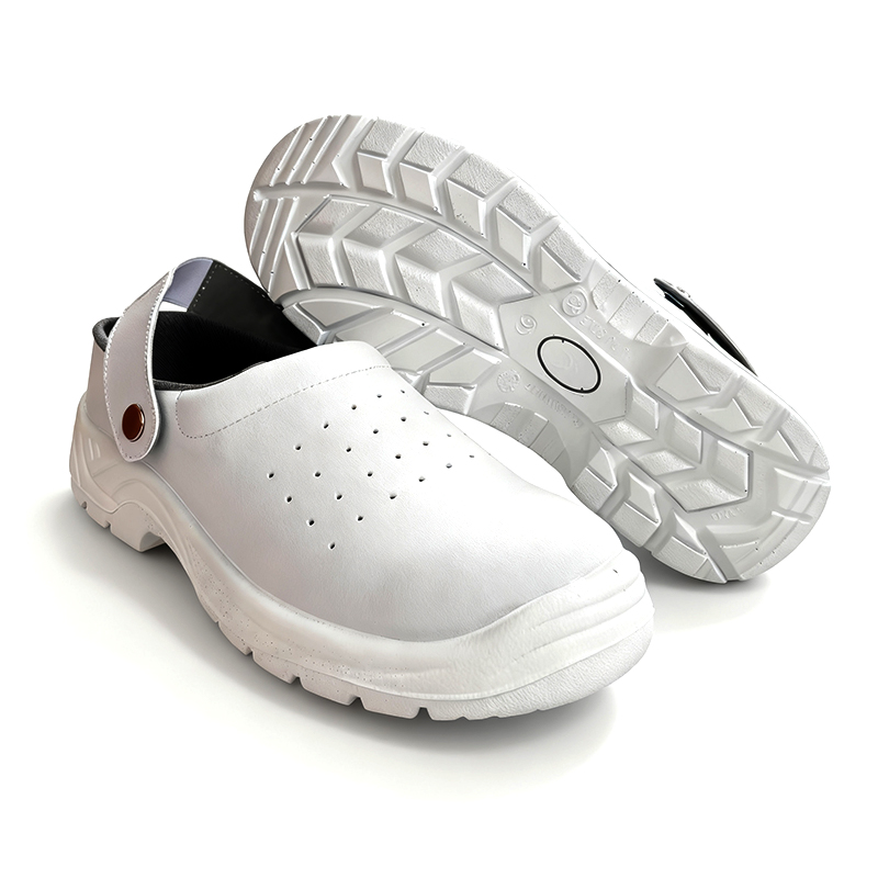UC-202 White Slip-on Anti Static Work Safety Shoe with Steel Toes