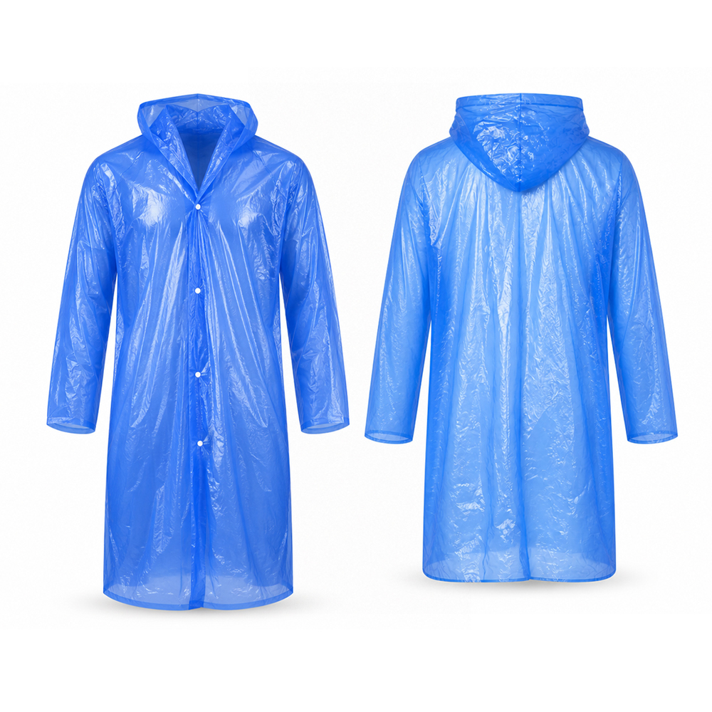 D110 Disposable Raincoat with hood