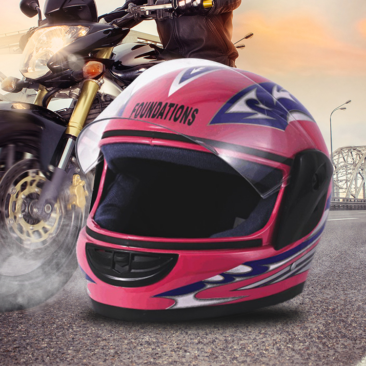 Full face motorcycle helmet