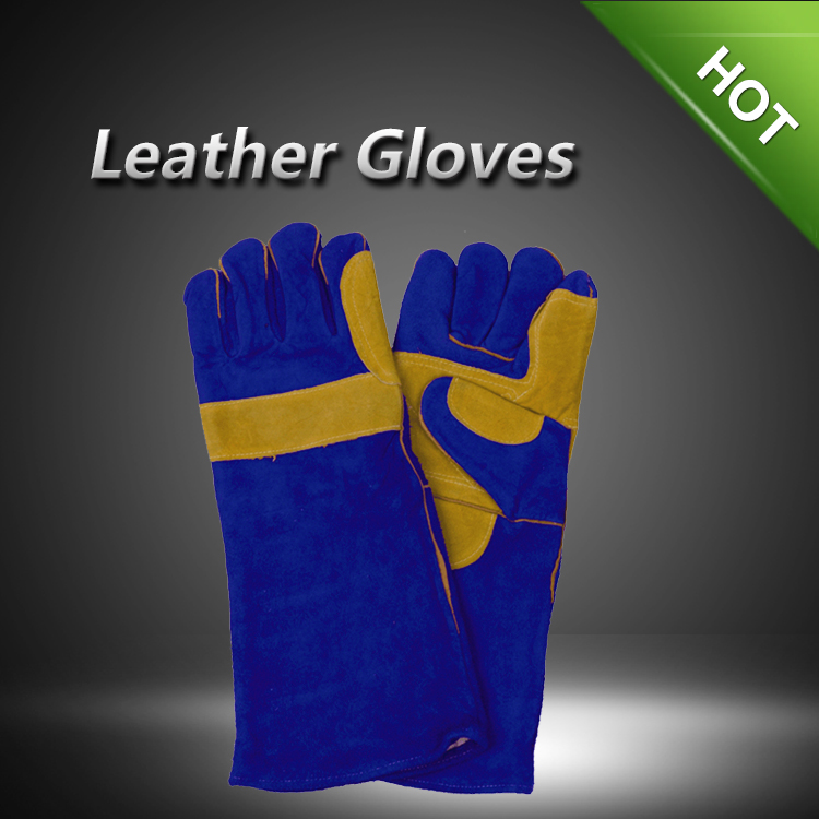 LC2023A Kevlar line cow split welding gloves