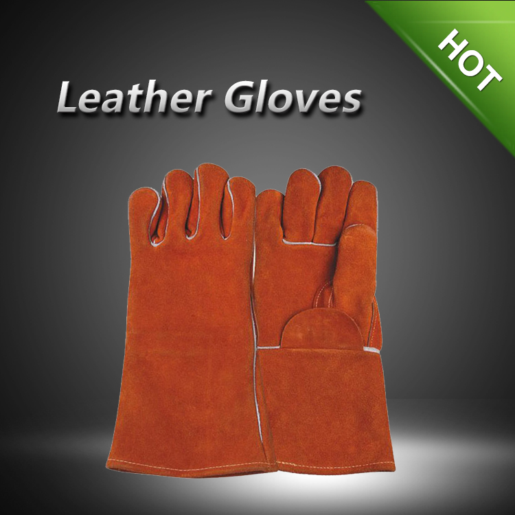 LC2010A Full lining cow split welding gloves