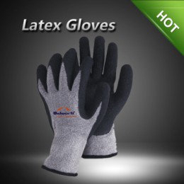 LX11007 HPPE/acrylic terry liner with sandy latex coated gloves