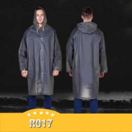 Rain Coat Hooded With Drawstring