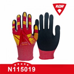 N115019 Cut Resistant with TPR Protection Safety Gloves