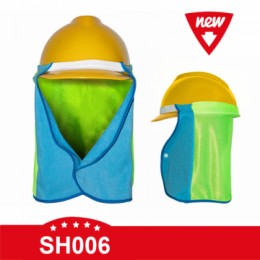 New UPF Sun Protection Cotton Neck & Head Shield - Construction Sun Hat