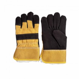 LC31002 Multi-Color Suede Leather Gloves with Warm Lining for Winter