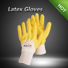 LX4000 Latex gloves with knit wrist