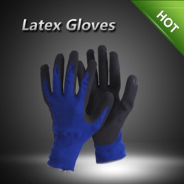 LX11006 13 guage polyester with latex foam coated gloves