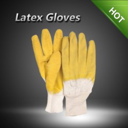 LX2001 Latex gloves with knit wrist