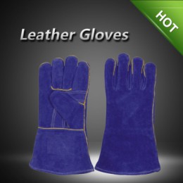 LC2011A Kevlar line cow split leather gloves