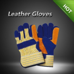 LC23221 Cow split leather gloves