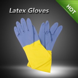 LX02281 Household bi-color latex gloves