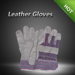LC21133 Cow split patch palm gloves